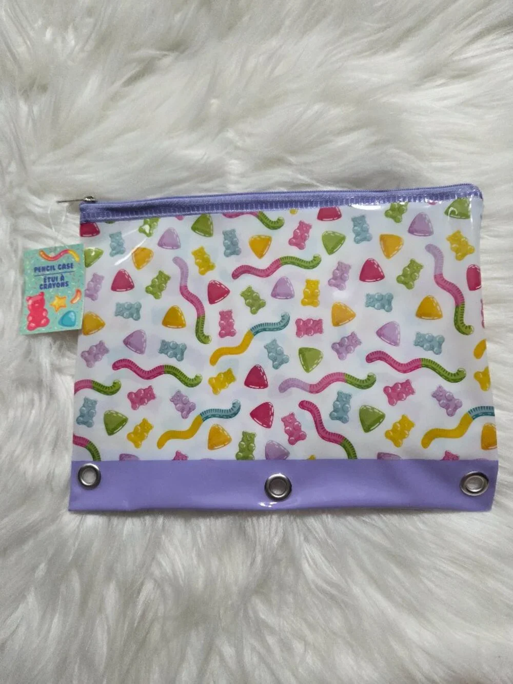 Gummy Theme Pencil Pouch & Keychain Set